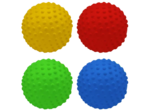 Lot de 4 balles sensoriellles 10cm