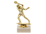 Trophee sujet plas or squash h 14cm