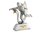 Trophee resine joueur boule lyonnais h.24cm
