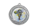 Medaille porte-centre fer argent d 70mm