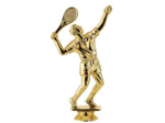 Sujet plastique or tennis ho h.16cm