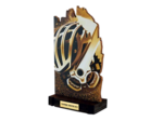 Trophee bois cyclisme h 22 cm