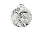 Medaille frappee fer argent football d 32mm