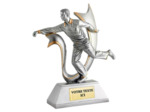 Trophee resine joueur boule lyonnais h.32cm