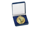 Ecrin bleu pour medaille diam70mm