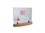 Trophee verre personnalisable trans