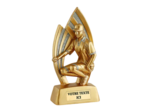 Trophee resine petanque femme h.15 cm