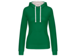 Sweatshirt capuche contrastée femme