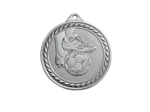 Medaille frappee argent football 50mm