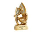 Trophee resine petanque homme h.18 cm