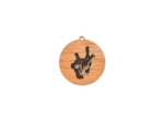 Medaille en bois judo diametre 50 m
