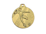 Medaille frappee fer or football d 32 mm