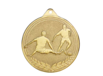 Medaille frappee fer foot 70mm or