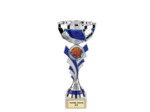 Coupe argt/bleu h.31cm bol