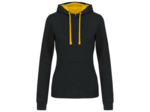 Sweatshirt capuche contrastée femme