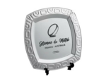 Assiette metal 25 x 25 cm