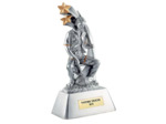 Resine pecheur h. 26 cm