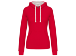 Sweatshirt capuche contrastée femme