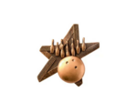 Applique resine etoile bowling haut