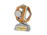 Trophee resine support eco argent/o