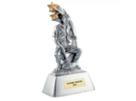 Resine pecheur h. 35 cm