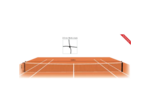 Filet tennis - dia. 25 mm - maille