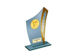 Trophee verre epaisseur 4mm h.20cm