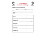 Carnet de 15 cartes foot