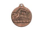 Medaille frappee fer brz natation d 32mm
