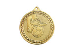 Medaille frappee or football 50mm
