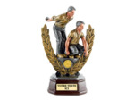 Trophee resine petanque doublette h. 26 cm