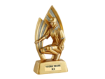 Trophee resine petanque femme h.20 cm