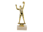 Trophee sujet plas or volley h 17cm