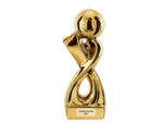 Trophee ceramique foot 34cm
