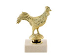 Trop sujet plas or animaux h 12cm