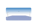Filet volleyball- pe 2 mm - cordeau