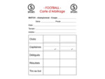 Carnet de 15 cartes foot