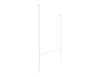 Paire de buts aluminium h.11m