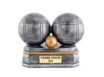 Trophee resine boule petanque 15x13cm