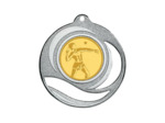 Medaille fer a trou diam50mm argt