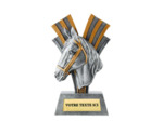 Trophee resine tete de cheval h.21 cm