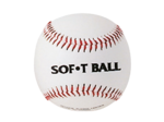 Balle baseball 9" - avec coeur mousse
