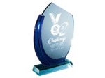 Trophee verre epaiss 10+10mm h.23cm