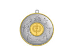 Medaille laiton diam 70mm argent