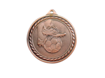 Medaille frappee bronze football 50mm