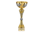 Coupe or/argent mat h.30cm bol