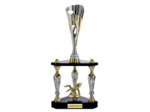Trophee colonne arg/or h 61 cm