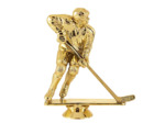 Sujet plastique or hockey h. 13cm