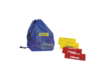 Lot de 8 mini-obstacles mousses rouges 50 x 18 x 18 cm