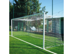 Paire de buts foot à 8 fixes aluminium sans oreilles a suspension libre